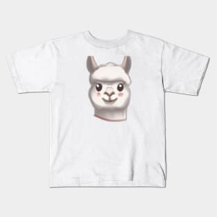 Cute Llama Drawing Kids T-Shirt